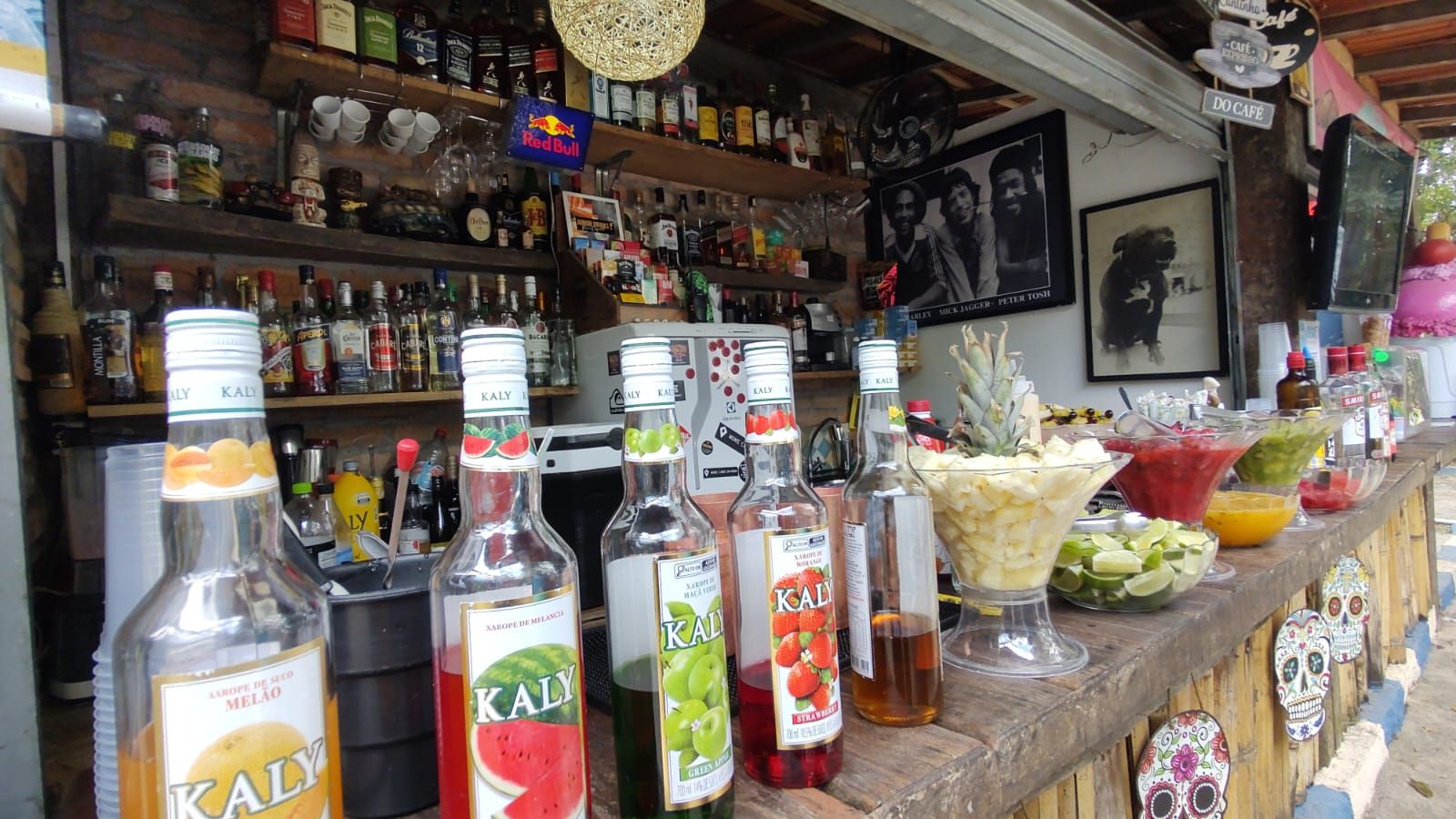Área de bebidas do Costelão